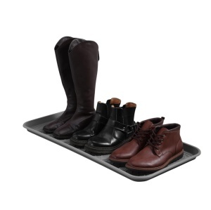 Set 3 tavite pentru incaltaminte Navaris, 76x38x3 cm, gri, utilizare interior/exterior