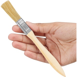 Set 36 de pensule Kurtzy, 12.7 mm, pensule profesionale pentru vopsit si lacuit, maner din lemn, Maro - Img 4