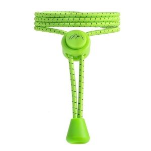 Set 5 sireturi elastice sport EVEREST FITNESS, fara legare, reglabile, universale 118 cm, din nylon, pentru adulti si copii, Verde