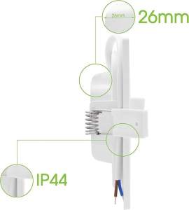 Set 9 Spoturi LED Extra Flat 6W 400 lm IP44 Alb 14 x 14 cm - Img 2
