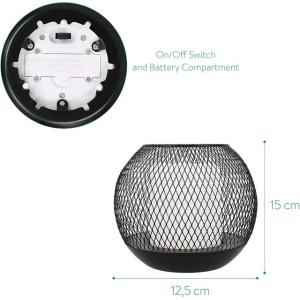 Set de 2 lampi solare cu LED-uri pentru exterior, Navaris - Img 2