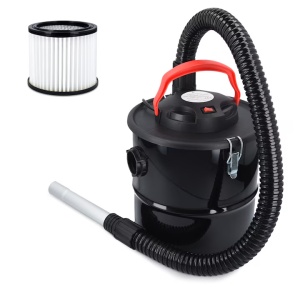 Aspirator pentru cenusa Navaris, 10 L, metal, compact, negru, 26x26x27 cm - Img 5