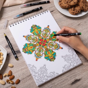 Carte de colorat Mandalas, Colorya, A4, 21x29.7 cm - Img 3