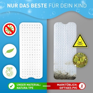 Covoras pentru cada, anti-alunecare, FLIPLINE, 100% fara BPA, pentru copii si bebelusi, 100 x 40 cm - Img 2
