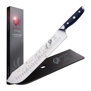 Cutit profesional de macelar, Orient, Carbon Series X50 Ultra+, otel inoxidabil german, 30 cm, negru