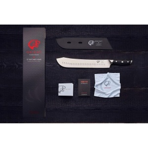 Cutit profesional de macelar, Orient, Carbon Series X50 Ultra+, otel inoxidabil german, 30 cm, negru - Img 4