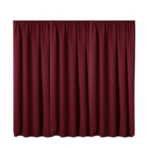 Draperie cu rejansa Jemidi, 300 x 245 cm, Bordo, Poliester, 55276.13.02