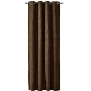 Draperie Elfie Opac cu inele Jemidi, 140 x 245 cm, Maro, Poliester, 55279.17.01