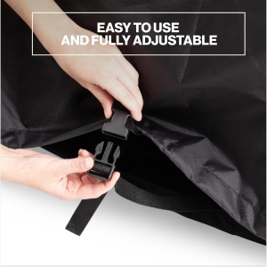 Husa impermeabila de bicicleta TeamObsidian, pentru 3 biciclete, XXL, material rezistent Oxford 210D, protectie UV, Negru - Img 3