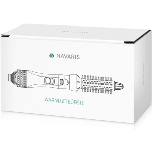 Perie cu aer cald Navaris, 700W, 4 capete pentru stlizare, 3 trepte temperatura si viteza, functie aer rece, invelis ceramic, cablu 1.85 m, Negru/Roz - Img 5