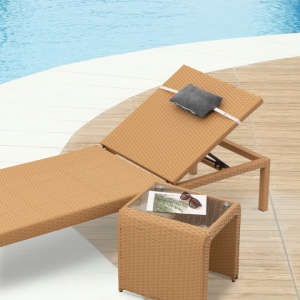 Perna pentru sezlong Jemidi, 30 x 20 cm, Gri, Poliester / Bumbac, 55157.73 - Img 3