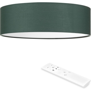 Plafoniera LED Navaris, 22W, cu telecomanda, temperatura si intensitate reglabile, diametru 40 cm, Verde