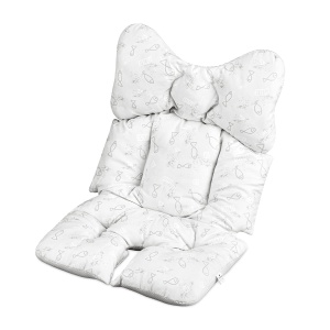 Saltea universala pentru carucior Navaris, 64 x 40 cm, poliester, suport cap si corp, decupaje pentru hamuri, Gri