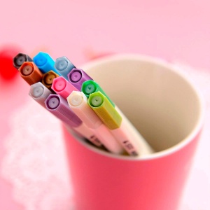 Set 12 carioci metalice profesionale Tritart, Nepermanent, Multicolor - Img 3