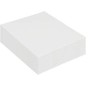 Set 12 panze pentru pictura Kurtzy, 20 x 25 cm, din bumbac, 3 mm grosime, pentru vopsele acrilice si uleioase, Alb - Img 2