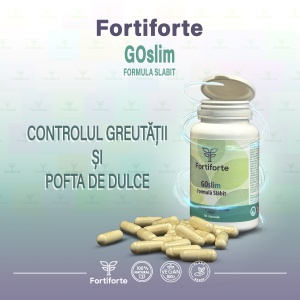 Supliment alimentar pentru slabit GOslim Formula Slabit, Fortiforte, 30 capsule - Img 4