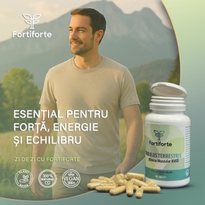 Supliment alimentar TRIBULUS TERRESTRIS Xforce Muscular MASS, Fortiforte, 60 capsule - Img 3