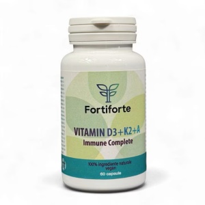 Supliment alimentar VITAMIN D3 + K2 + A Immune Complete, Fortiforte, 60 capsule