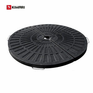 Baza Umbrela Kiwari® Anchor, 47 x 64 cm, Diametru Teava 4.2 cm, Rasina sintetica/Otel, Terasa/Gradina, Negru - Img 4
