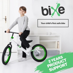 Bicicleta fara pedale Bixe, 16 inch, aluminiu, anvelope pneumatice, verde, 5-9 ani - Img 2
