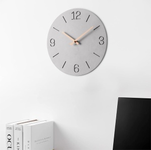 Ceas de perete Navaris, design modern, mecanism silentios, Ø 30.5 cm, Gri - Img 3