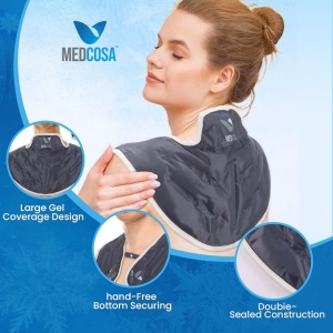 Compresa Termica Cervicala, Medcosa, Cald/Rece, Reutilizabila, Acoperire 360, reduce Durerile, Inflamatiile si Umflaturile - Img 2