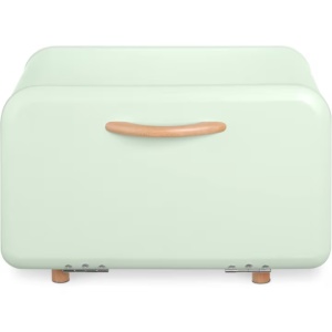 Cutie de paine din metal, Navaris, deschidere frontala, 35.2x23.5x23 cm, Verde deschis, 51503.02.71 - Img 3