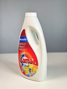 Detergent de rufe lichid Gama, Marseille & Lotus, concentrat, 3in1, 2.2 l, 44 spalari - Img 2