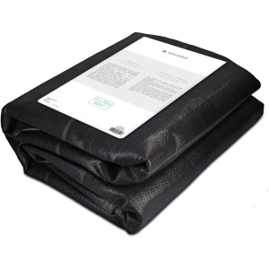 Folie agrotextila Navaris, antiburuieni, polipropilena, permeabila, rezistenta la UV, 100 g/m², 2 x 25 m, 50 m², Negru