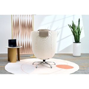 Fotoliu de masaj electric cu taburet, functie de incalzire, masaj 2D, 110 x 68 x 110 cm, maro - Img 8