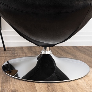 Fotoliu lounge rotativ, scaun de birou, aspect piele, maro, 75 x 54 x 108 cm - Img 3