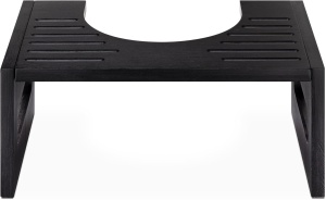 Inaltator pentru toaleta Navaris, pozitie ghemuit, antiderapant, 43.5x28x18.3 cm, negru, bambus - Img 3