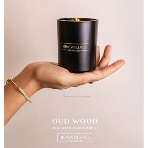 Lumanare parfumata, Benevolence LA, aroma de lemn Oud, 100% naturale, 170 g, ardere 35h, set - Img 5