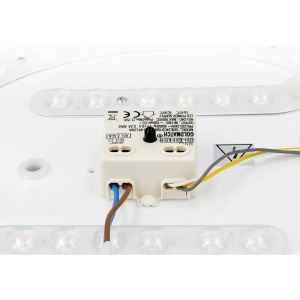Plafoniera LED Navaris, 22W, cu telecomanda, temperatura si intensitate reglabile, diametru 40 cm, Gri inchis - Img 2