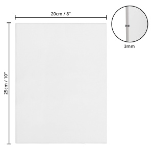 Set 24 panze pentru pictura Kurtzy, 20x25cm, alb, 3mm grosime - Img 5