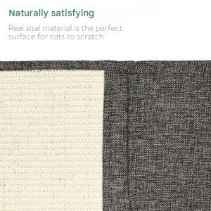 Set 2x Protectie impotriva zgarieturilor pentru Pisici, 60x45 cm, Sisal, Gri, 46354.19.02 - Img 4
