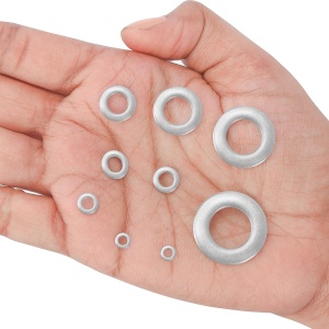 Set 580 de saibe Belle Vous, din otel inoxidabil, 9 dimensiuni M2–M12, cutie depozitare, Argintiu - Img 3