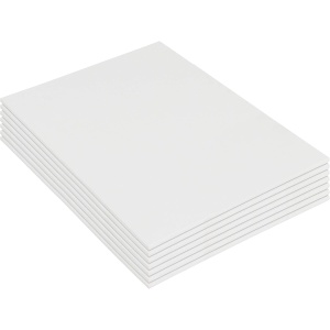 Set 7 panze pentru pictura Kurtzy, 30x40 cm, din bumbac, 3 mm grosime, pentru vopsele acrilice si uleioase, Alb - Img 6