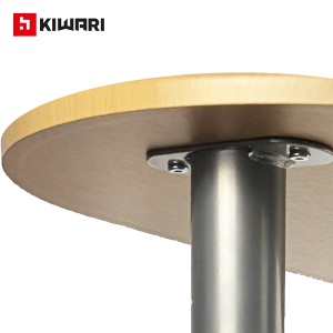 Set Masa cu 2 scaune Kiwari® Dion, 120×40×78 cm, 37x47x78 cm, MDF/Metal, Design Modern, 120×40×78 cm, Culoare Fag/Negru - Img 12
