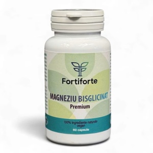 Supliment alimentar MAGNEZIU BISGLICINAT PREMIUM, Fortiforte, 60 capsule