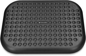 Suport ergonomic pentru picioare Navaris, pentru birou, inclinare reglabila 0-15°, antiderapant, cu masaj, 44.8x33.5 cm, plastic, Negru - Img 3