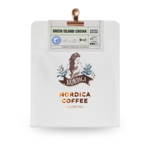 Cafea boabe Nordica Coffee, BIO, GREEN ISLAND CREMA, 80% Arabica, 20% Robusta