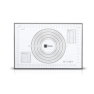 Covoras din Silicon pentru Rularea, Framantarea si Intinderea Aluatului cu Unitati de Masura, 60 x 40 CM, Fara BPA, Antiaderent si Antiderapant