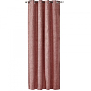 Draperie Elfie Opac cu inele Jemidi, 140 x 245 cm, Roz, Poliester, 55279.10.01