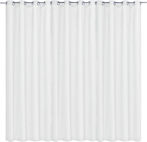 Draperie opaca Stella cu inele Jemidi, 300 x 245 cm, Alb, Poliester, 55288.02.01