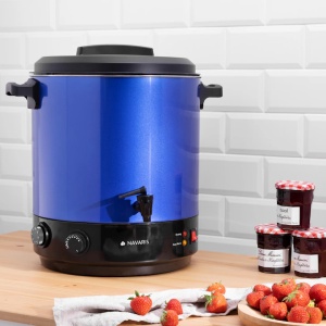Fierbator electric Navaris 27 L, albastru, metal, pentru vin fiert si bauturi calde, uz casnic/profesional - Img 4