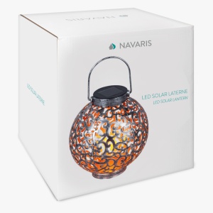 Lampa solara de exterior Navaris, Iluminare LED, Rotunda 16 cm, 49371.01 - Img 2
