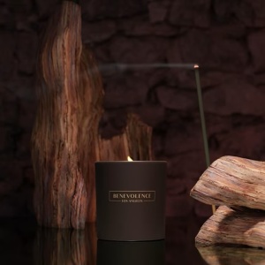 Lumanare parfumata, Benevolence LA, aroma de lemn Oud, 100% naturale, 170 g, ardere 35h, set - Img 2