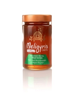 Miere cretana premium de munte, cimbru salbatic 450g, Meligyris, 100% natural
