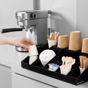 Organizator pentru cafea si ceai Navaris cu 10 compartimente, Negru, 54094.01 - Img 2